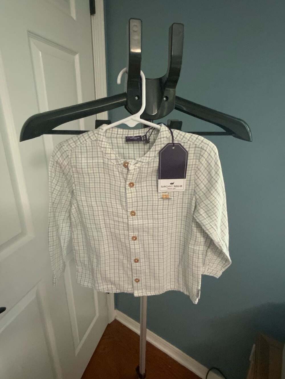 Sergent Major Nakylian Plaid Boys Shirt Size 24M